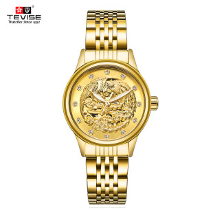 watches特威斯龙凤腕表全自动机械手表男士女士手表防水情侣手表